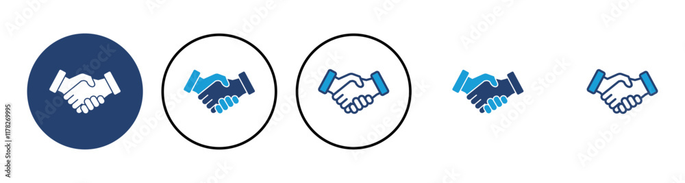 Handshake icon vector. business handshake. contact agreement Handshake icon vector. business handshake. contact agreement