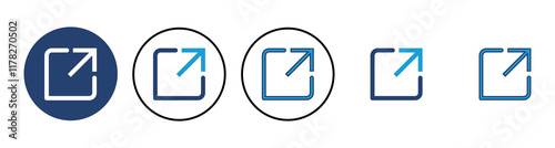 External link icon vector. link icon vector. hyperlink symbol