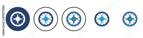 Compass icon vector. arrow compass icon vector