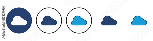 cloud icon vector. cloud vector icon