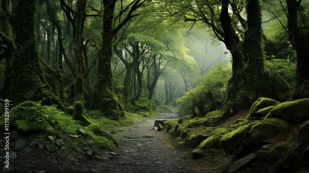 Obraz premium path in the forest