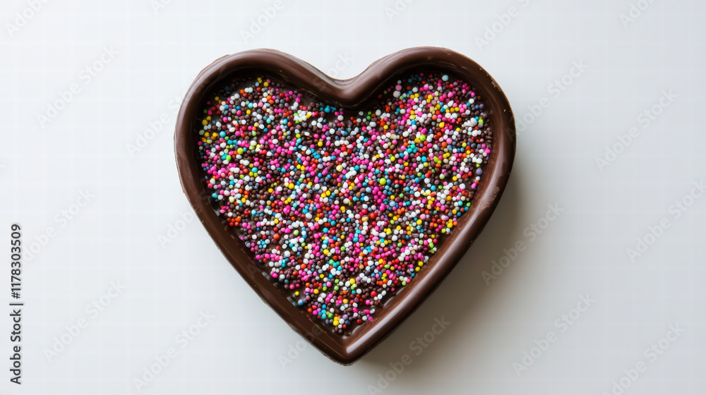 heart shaped chocolate mold filled with colorful sprinkles creates delightful and festive treat. Perfect for celebrations, this sweet design adds joy to any occasion heart shaped chocolate mold filled with colorful sprinkles creates delightful and festive treat. Perfect for celebrations, this sweet design adds joy to any occasion