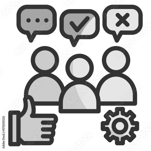 Opinion  Icon Element For Design