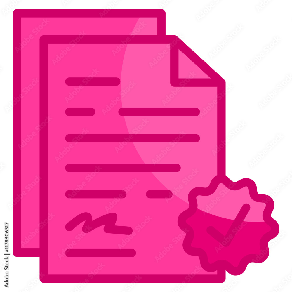 Official Document Icon Element For Design Official Document Icon Element For Design