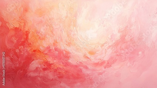 Wallpaper Mural Abstract Coral Pink Textured Impasto Painting Torontodigital.ca