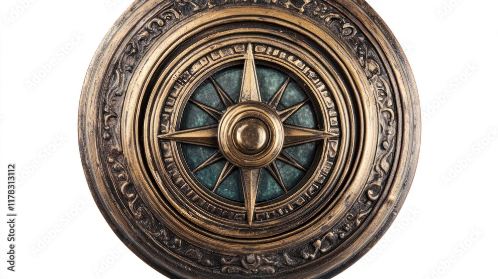 A decorative compass rose with intricate designs, symbolizing navigation and exploration. A decorative compass rose with intricate designs, symbolizing navigation and exploration.