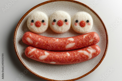 Felt Style Harbin Red Sausage Sausage