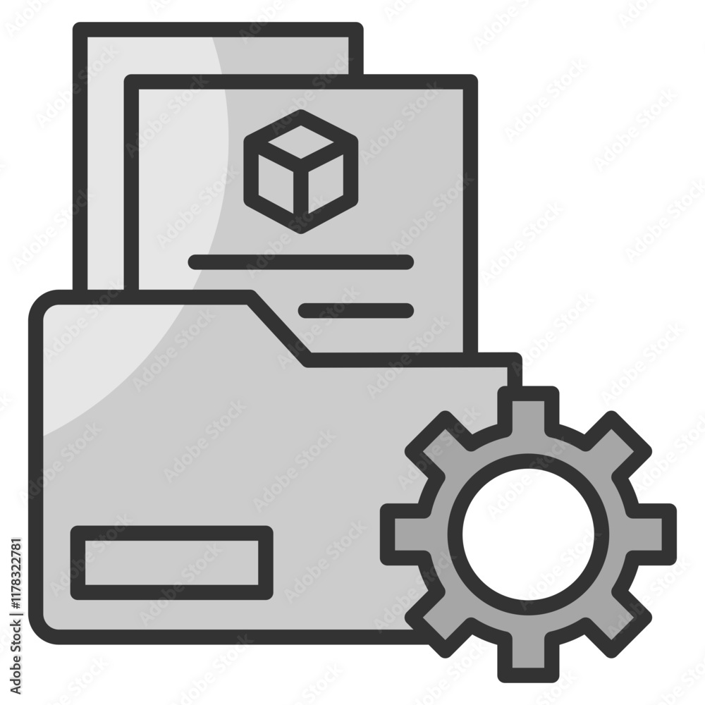 Document Management Icon Element For Design Document Management Icon Element For Design