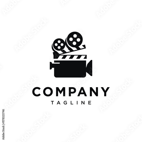 Clapper Board Film Logo Icon Vector