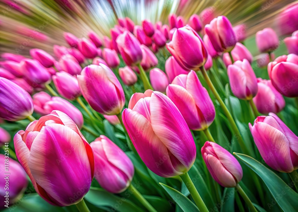 Delicate pink tulips, bathed in long exposure light. Delicate pink tulips, bathed in long exposure light.