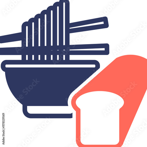 Carbohydrates glyph color icon