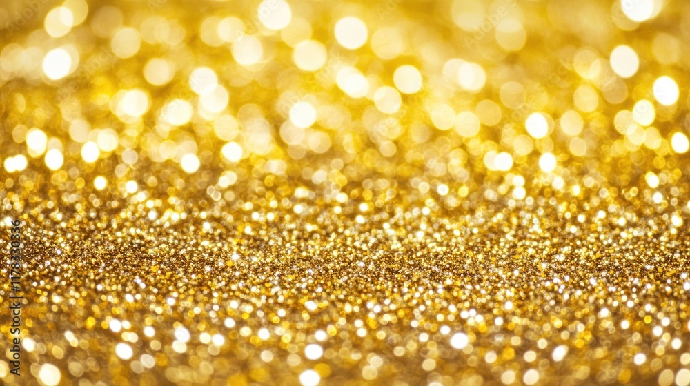 Sparkling golden glitter bokeh background texture. Sparkling golden glitter bokeh background texture.