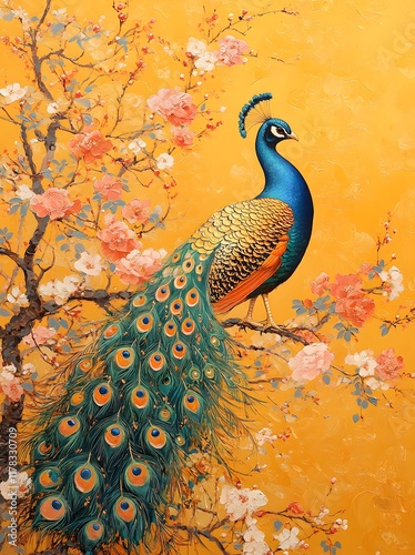 peacock on a tree