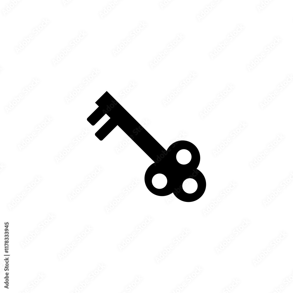Antique key vector icon, simple flat black trendy style flat illustration for web and app..eps Antique key vector icon, simple flat black trendy style flat illustration for web and app..eps