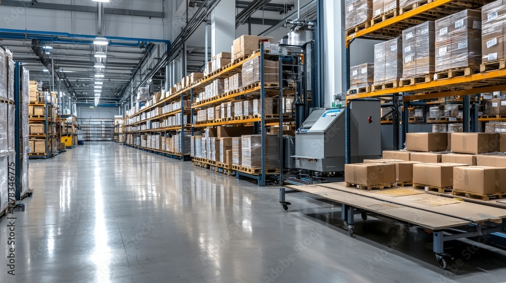 Manufacturing bulk products in a warehouse industrial space high-quality imagery clean environment perspective focus Manufacturing bulk products in a warehouse industrial space high-quality imagery clean environment perspective focus