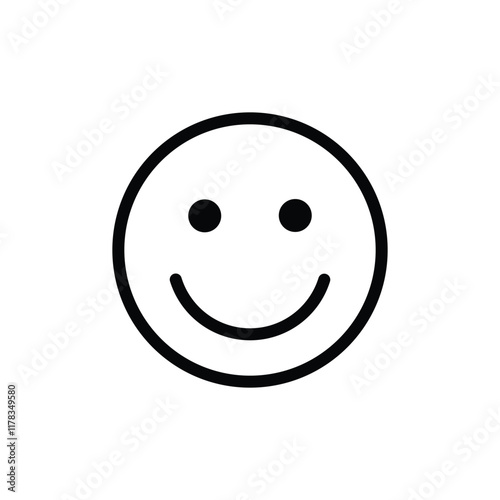 smiling face outline emoji expression