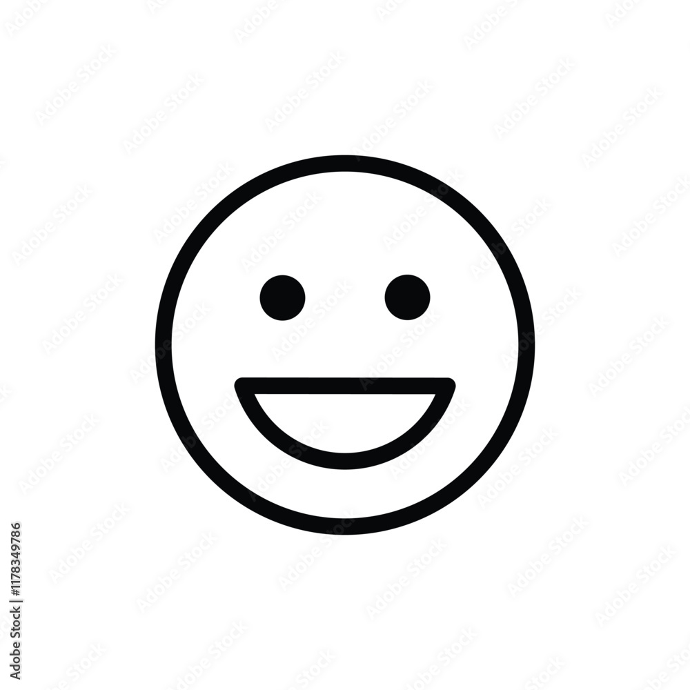 laughing face emoji expression outline vector laughing face emoji expression outline vector