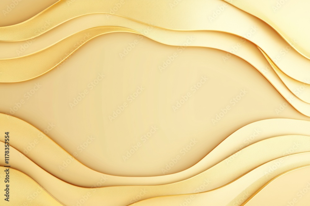 Obraz premium Abstract gold wave background with copy space.