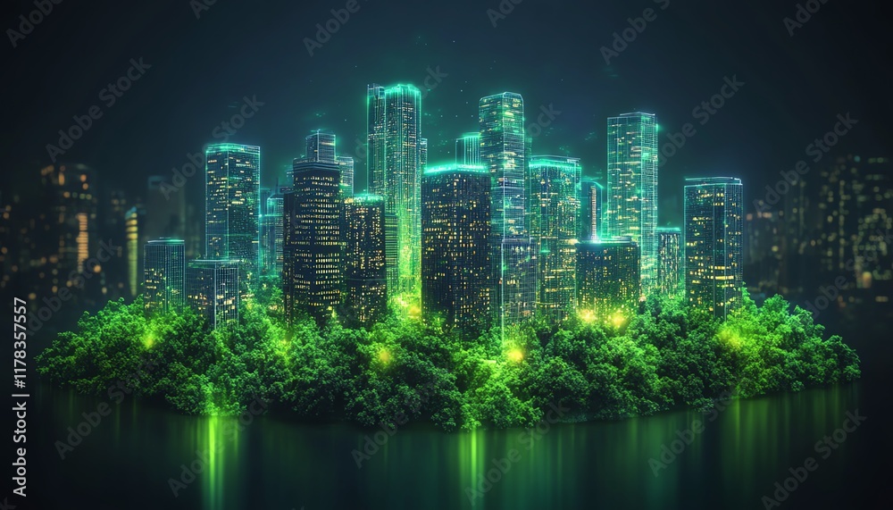 Earth hologram with ecoenergy HUD elements Earth hologram with ecoenergy HUD elements