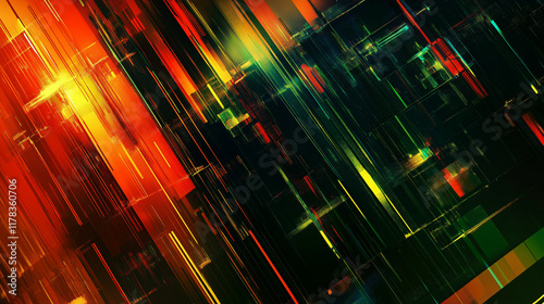 Wallpaper Mural dark Abstract Technology Background with computer Torontodigital.ca