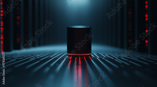 Wallpaper Mural dark Abstract Technology Background with computer Torontodigital.ca