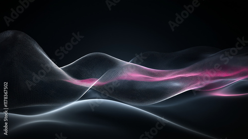 Wallpaper Mural dark Abstract Technology Background with computer Torontodigital.ca