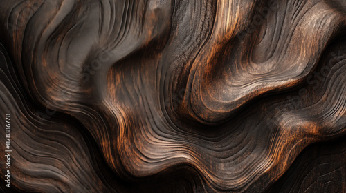 Brown wooden texture with natural grain and pattern photo