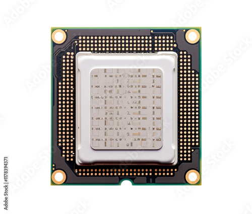 CPU Microchip | Computer Processor Unit, Electronic Circuit Component, High-Tech Hardware photo