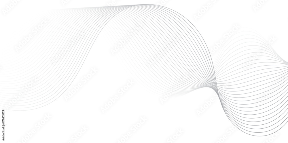 Fototapeta premium Abstract wave line for banner, wallpaper background with wave design.