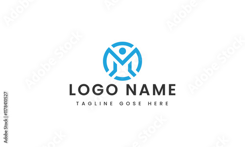 
abstract Branding letter m man logo template design