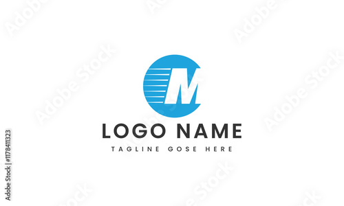 
abstract Branding letter m man logo template design