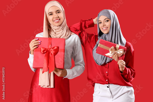 Young Muslim women in hijab...