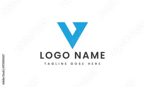 
abstract Branding letter v logo template design
