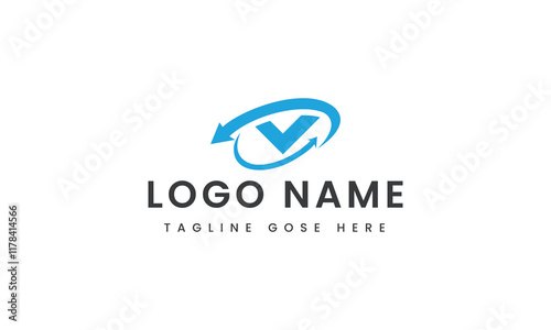 
abstract Branding letter v logo template design