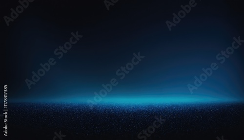 Photo of a blue light against a dark background
1