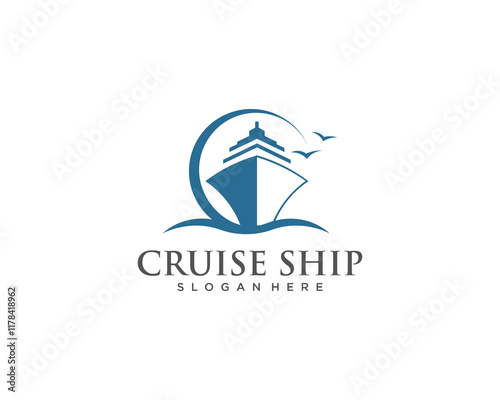 Cruise ship logo