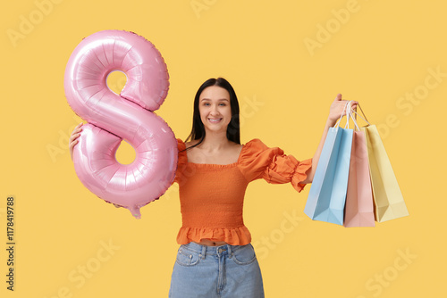Beautiful young woman with ...