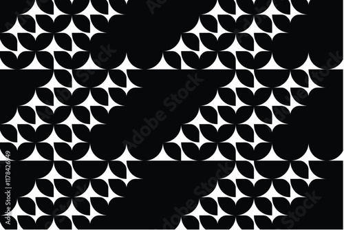 A striking black-and-white pattern design