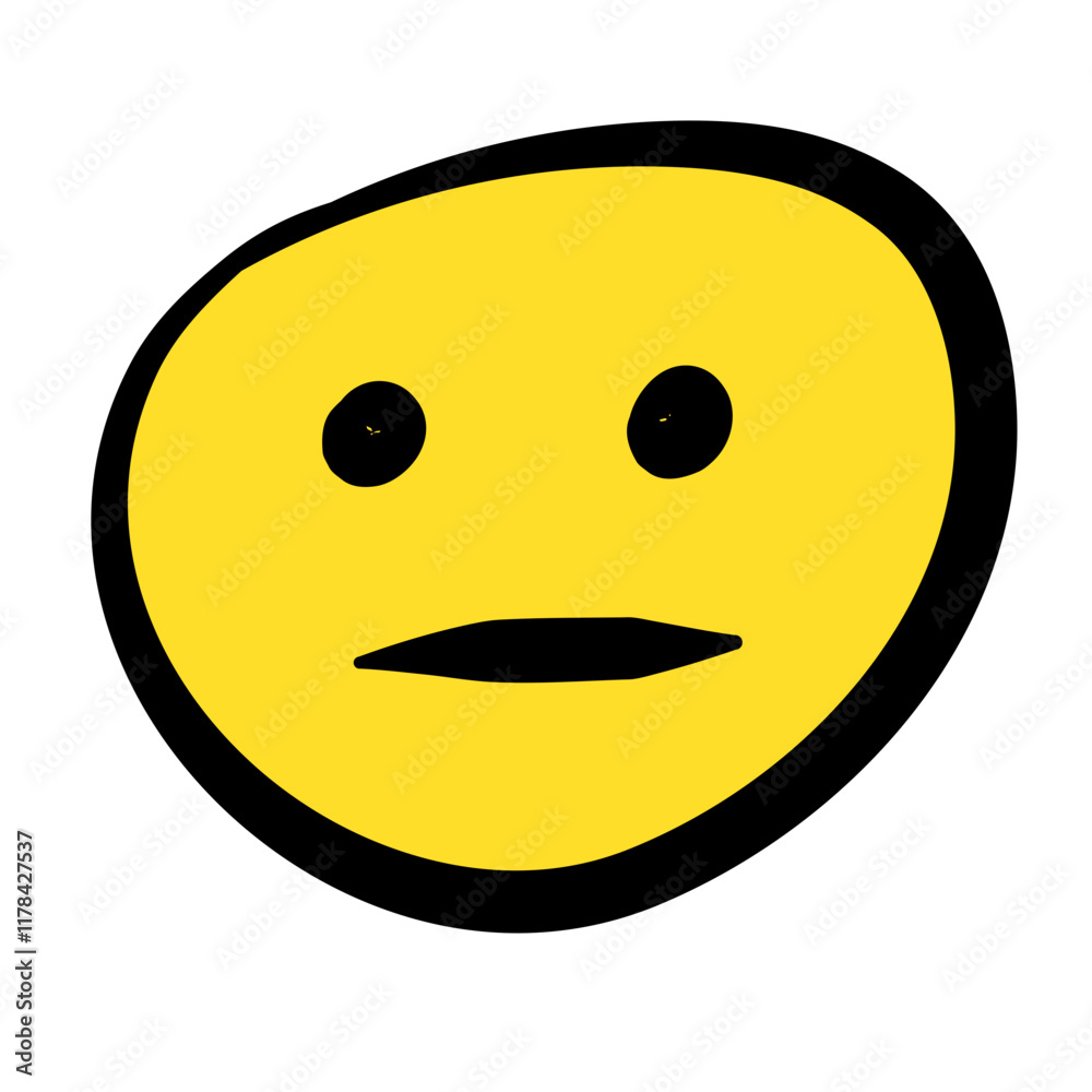 Hand Drawn Sketch Emoji with Different Emotion and Mood Hand Drawn Sketch Emoji with Different Emotion and Mood