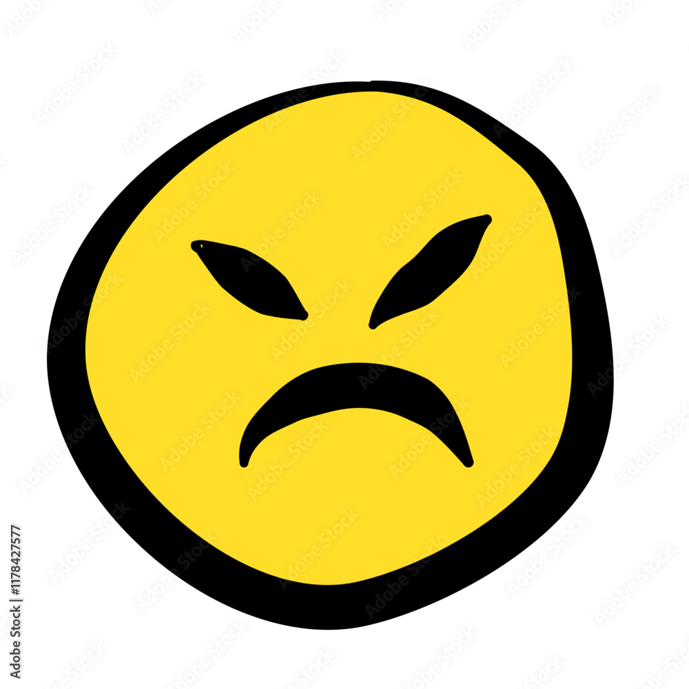 Hand Drawn Sketch Emoji with Different Emotion and Mood Hand Drawn Sketch Emoji with Different Emotion and Mood