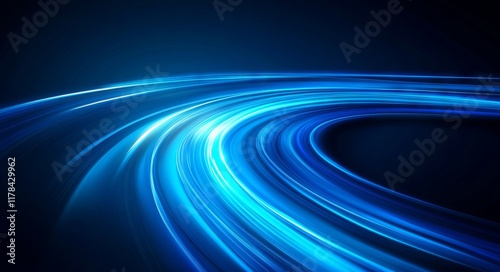 A blue wave with a dark background