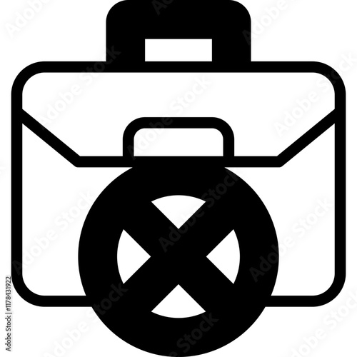 layoff solid line icon