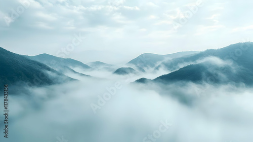 Misty Mountains: Nature's Serene Beauty