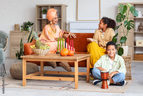 African-American boy with t...