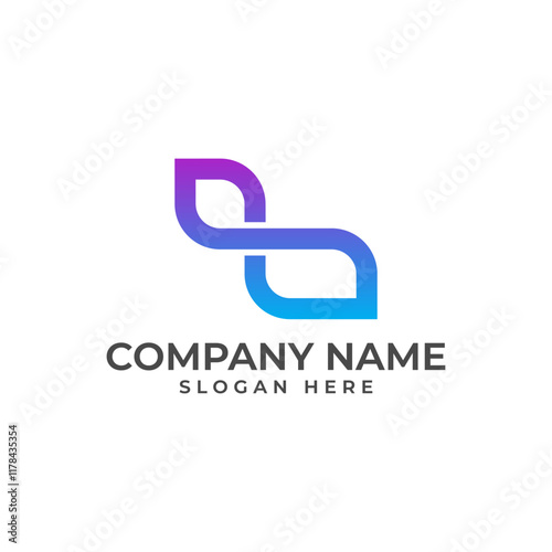 dynamic logo composed of interconnected lines and shapes, evoking a sense of infinity, connection, and technology. The gradient of blue and purple conveys a sense of innovation and futuristic energy.