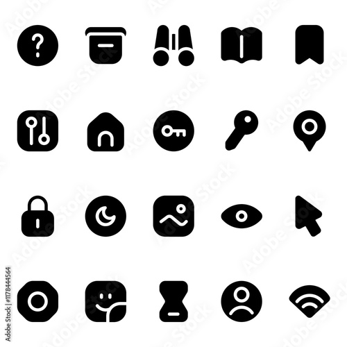 Interface icon with solid style, perfect for user interface projects