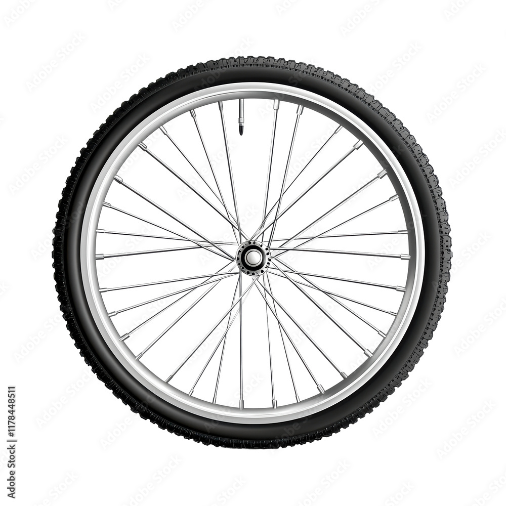 Simple Bicycle Wheel on a Transparent Background Simple Bicycle Wheel on a Transparent Background