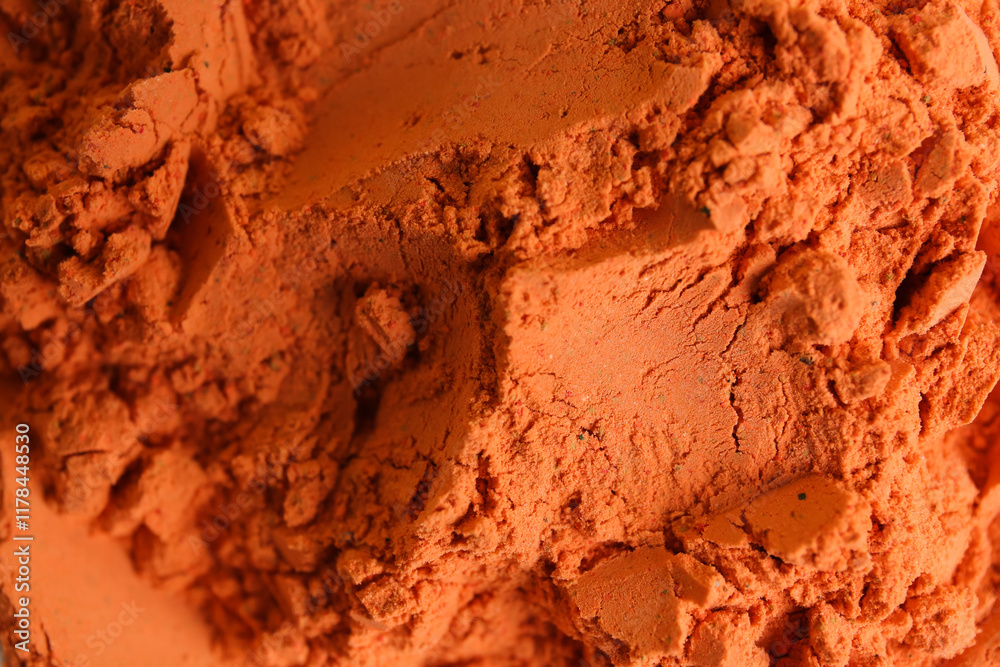 Fototapeta premium Texture of color powder pigment as background, closeup