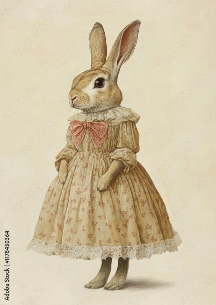Obraz premium Animal rabbit illustration painting.