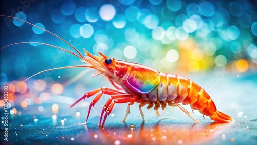 Wallpaper Mural Bright Tropical Shrimp on White Background - Landscape Photography Torontodigital.ca